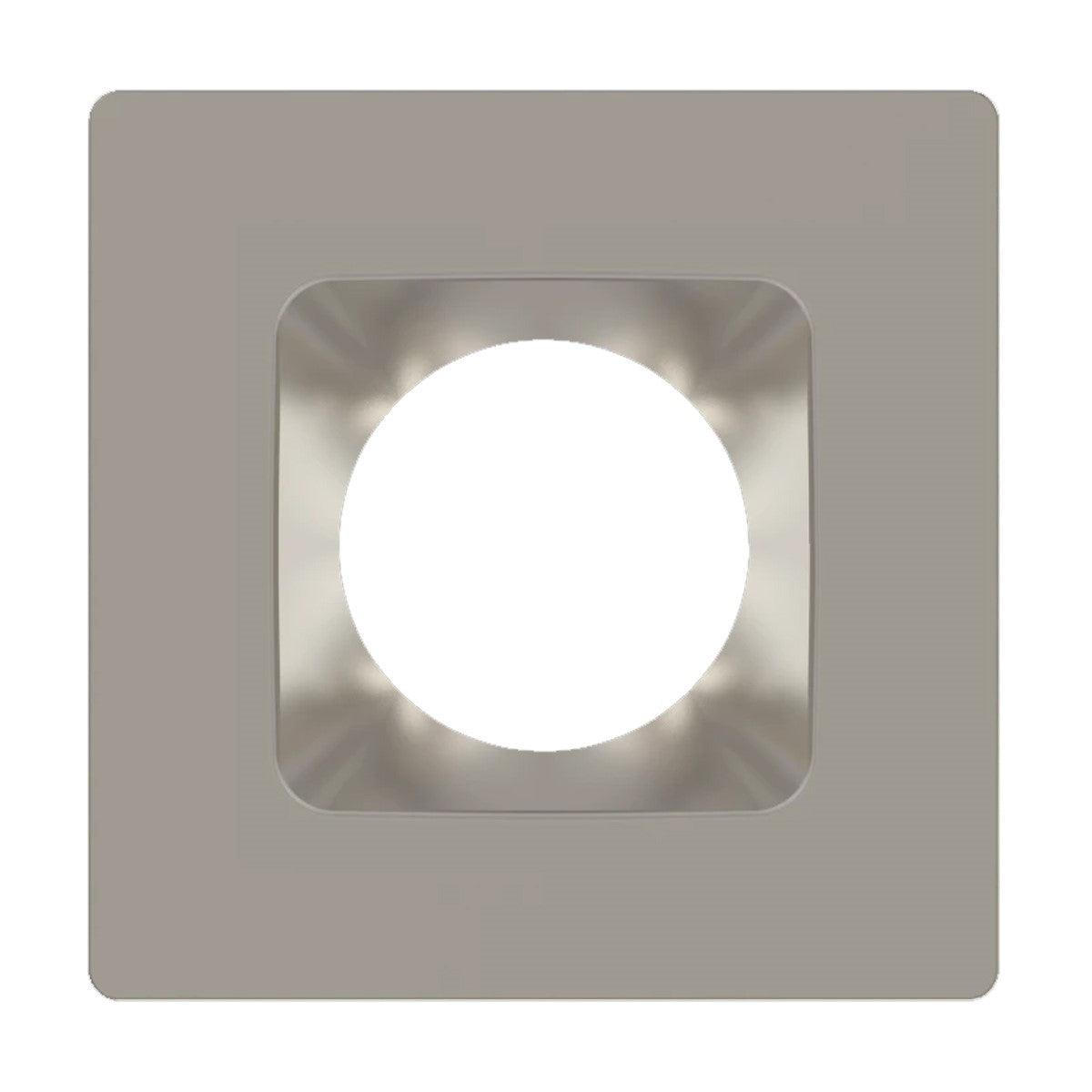 RAB 6 Inch Square Brushed Nickel / Smooth Trim for HA6 Series - Bees Lighting