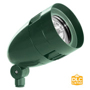 120V LED Bullet Flood Light, 13W, 4000K, Verde Green