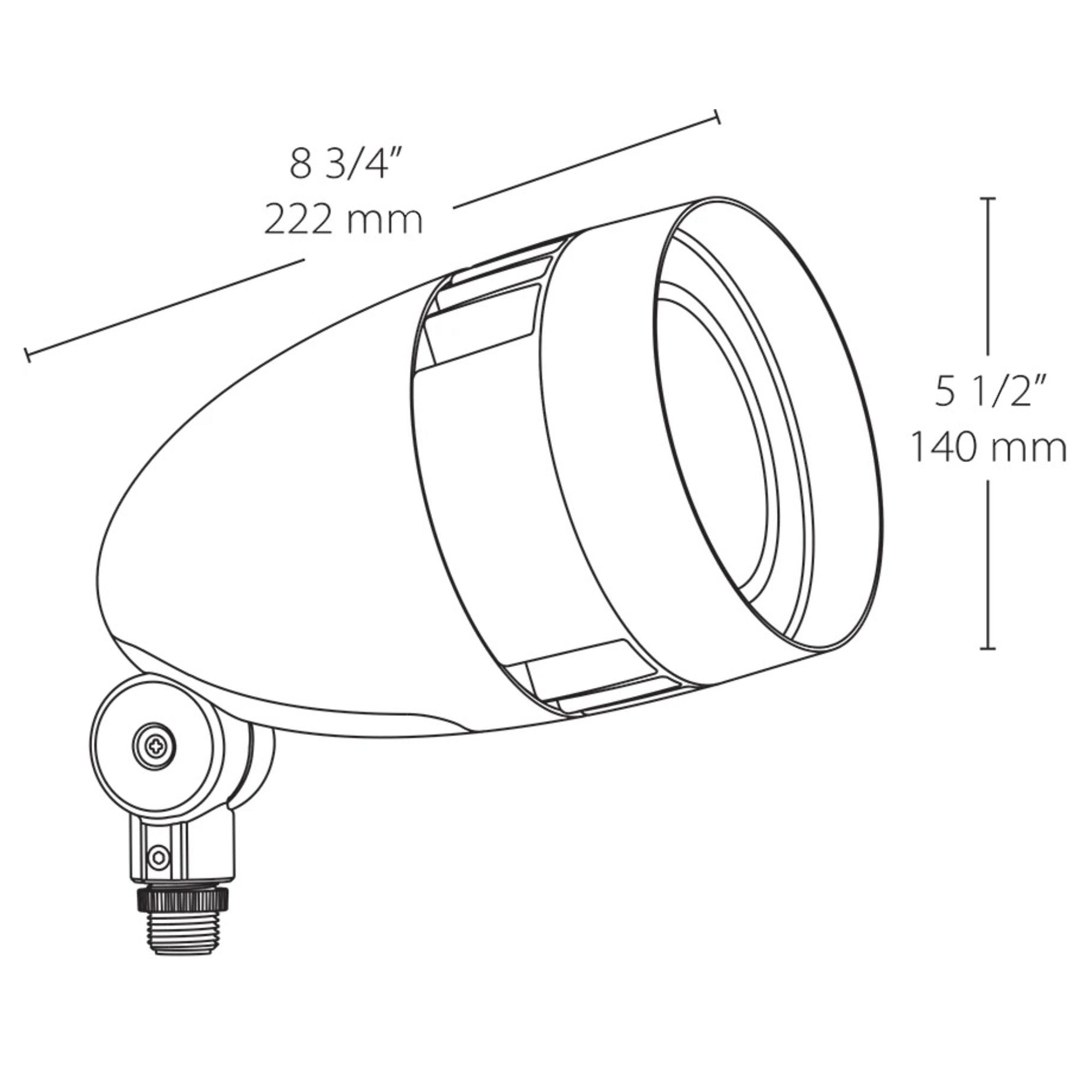 120V LED Bullet Flood Light, 13W, 4000K, Verde Green
