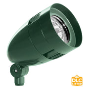 120V LED Bullet Flood Light, 13W, 5000K, Verde Green