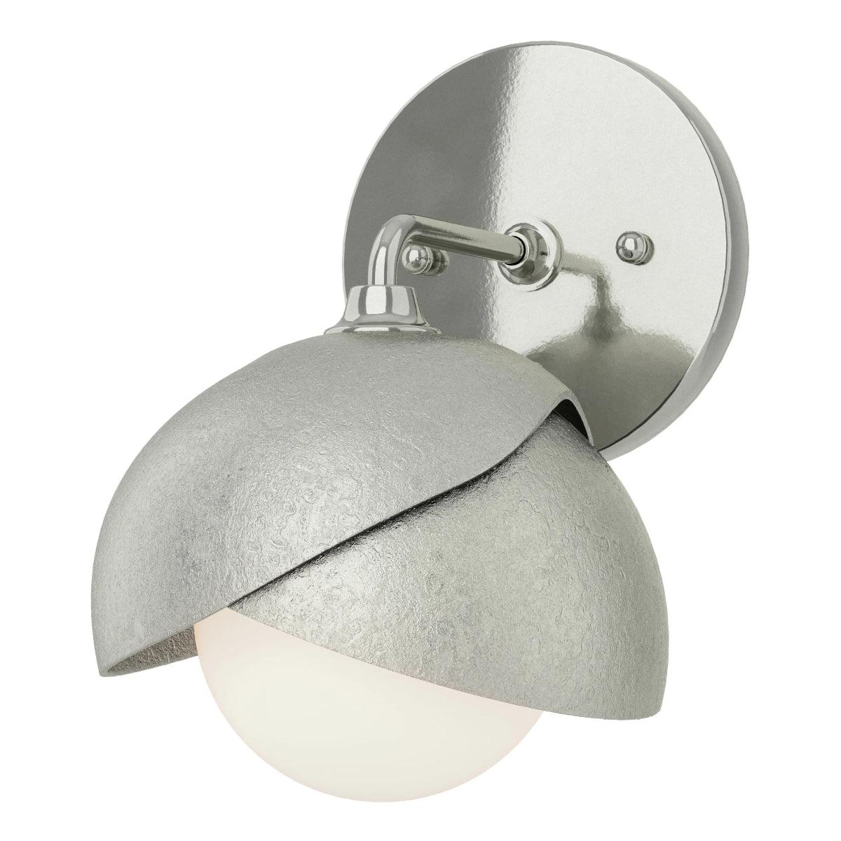Brooklyn 9 in. Armed Sconce Sterling finish