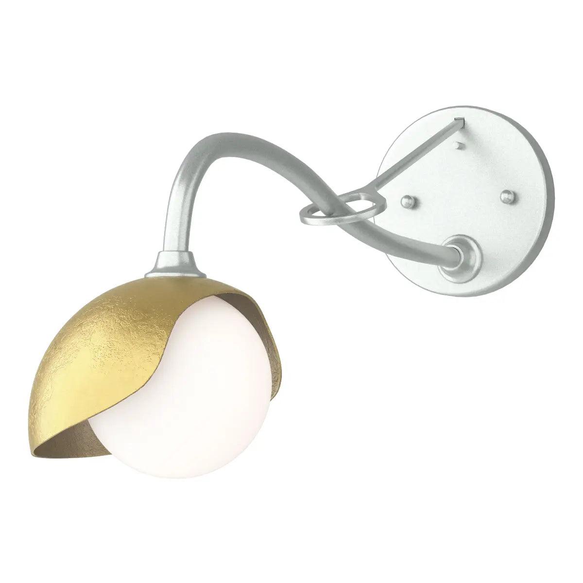 Brooklyn 10 in. Armed Sconce Vintage Platinum finish Single Shade