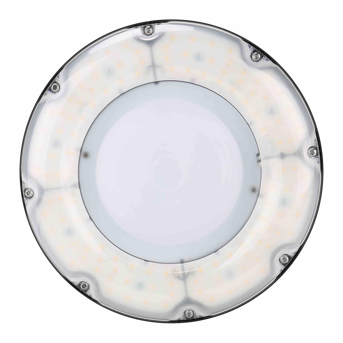 UFO High Bay LED Light, 100W, 12700 Lumens, 4000K/5000K, Black, 120/277V - Bees Lighting