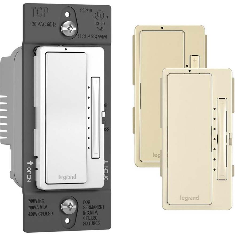 Radiant 3-Way/4-Way/Multi-Location CFL/LED Dimmer 450 Watts Ivory/Light Almond/White - Bees Lighting