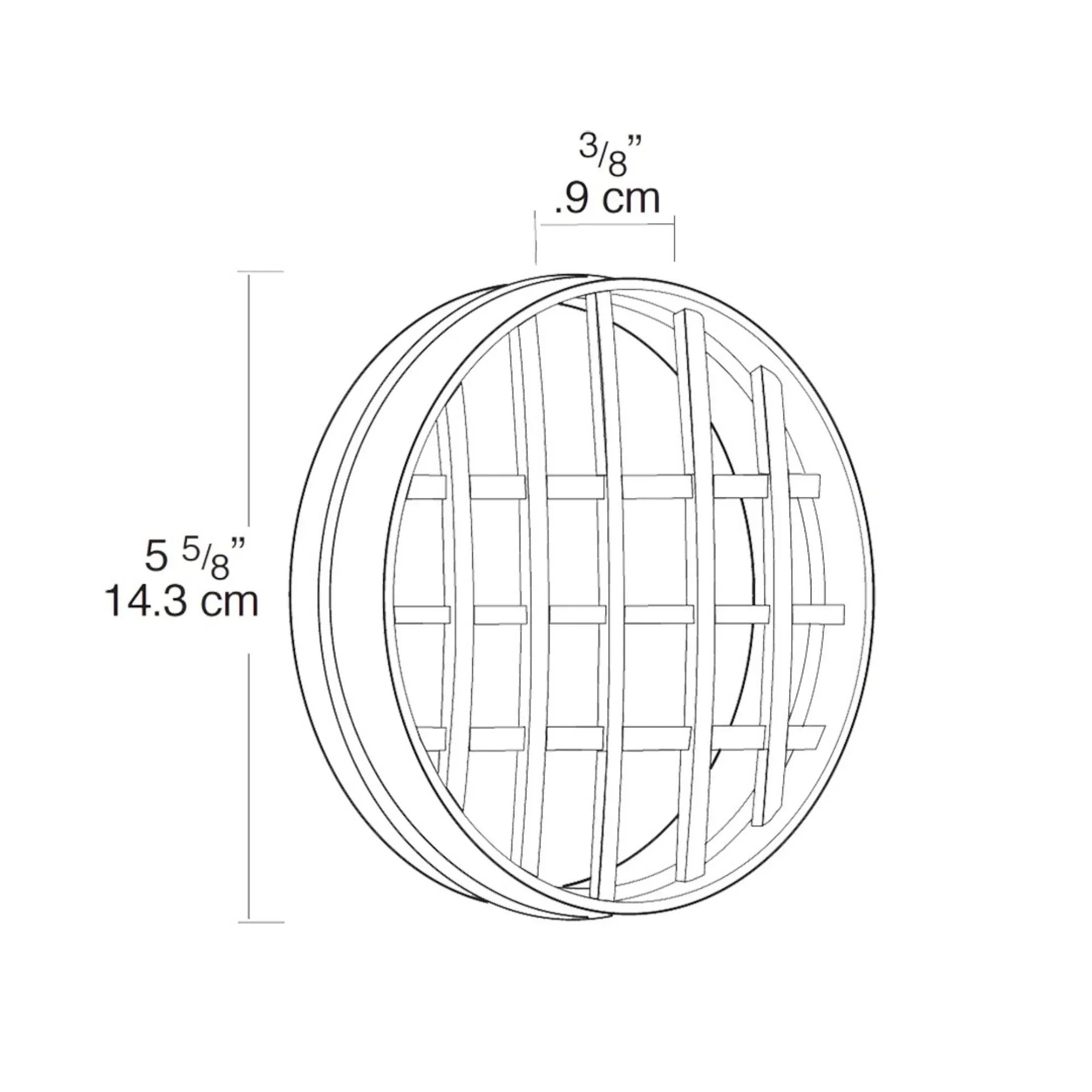 Landscape Lamp Guard - Black