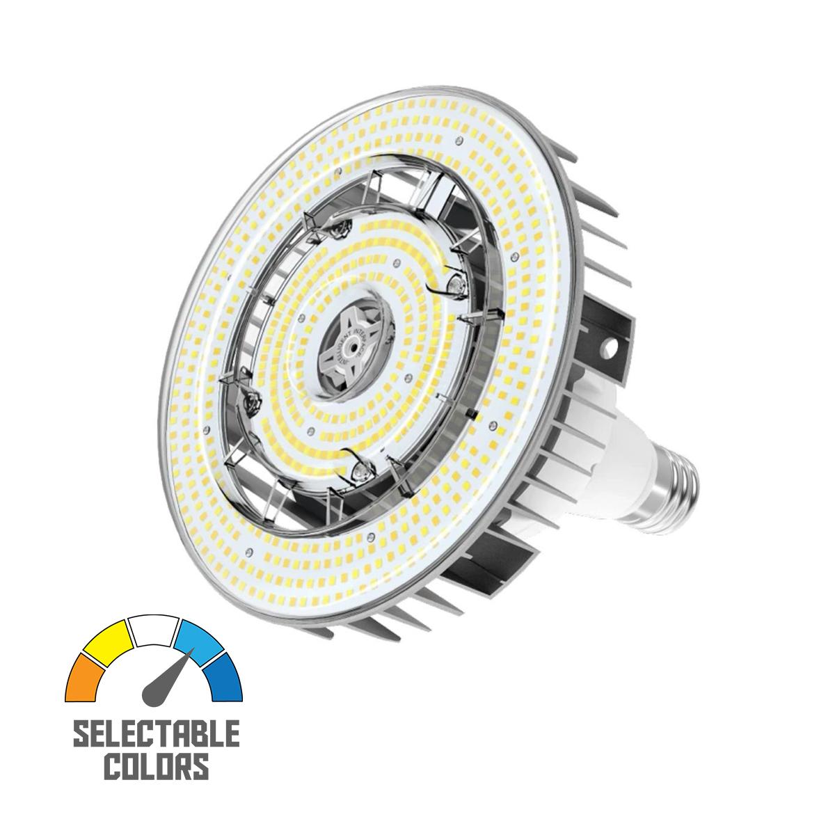 Retrofit LED High Bay Bulb, 115W, 16675 Lumens, Selectable CCT, 30K/40K/50K, EX39 Mogul Extended Base, 120-277V