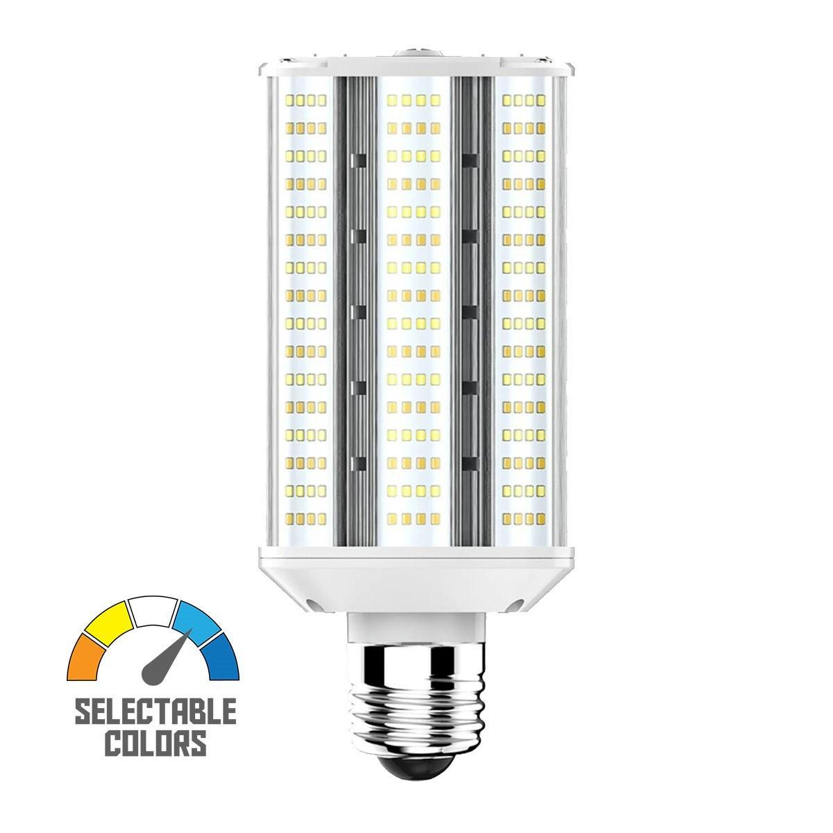 Wall Pack/Shoebox LED Retrofit Lamp, 40W, 6400 Lumens, Field Adjustable, 30K/40K/50K, E26 Base, 120-277V