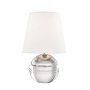Nicole Table Lamp Crystal Base with Polished Nickel Accents - Bees Lighting