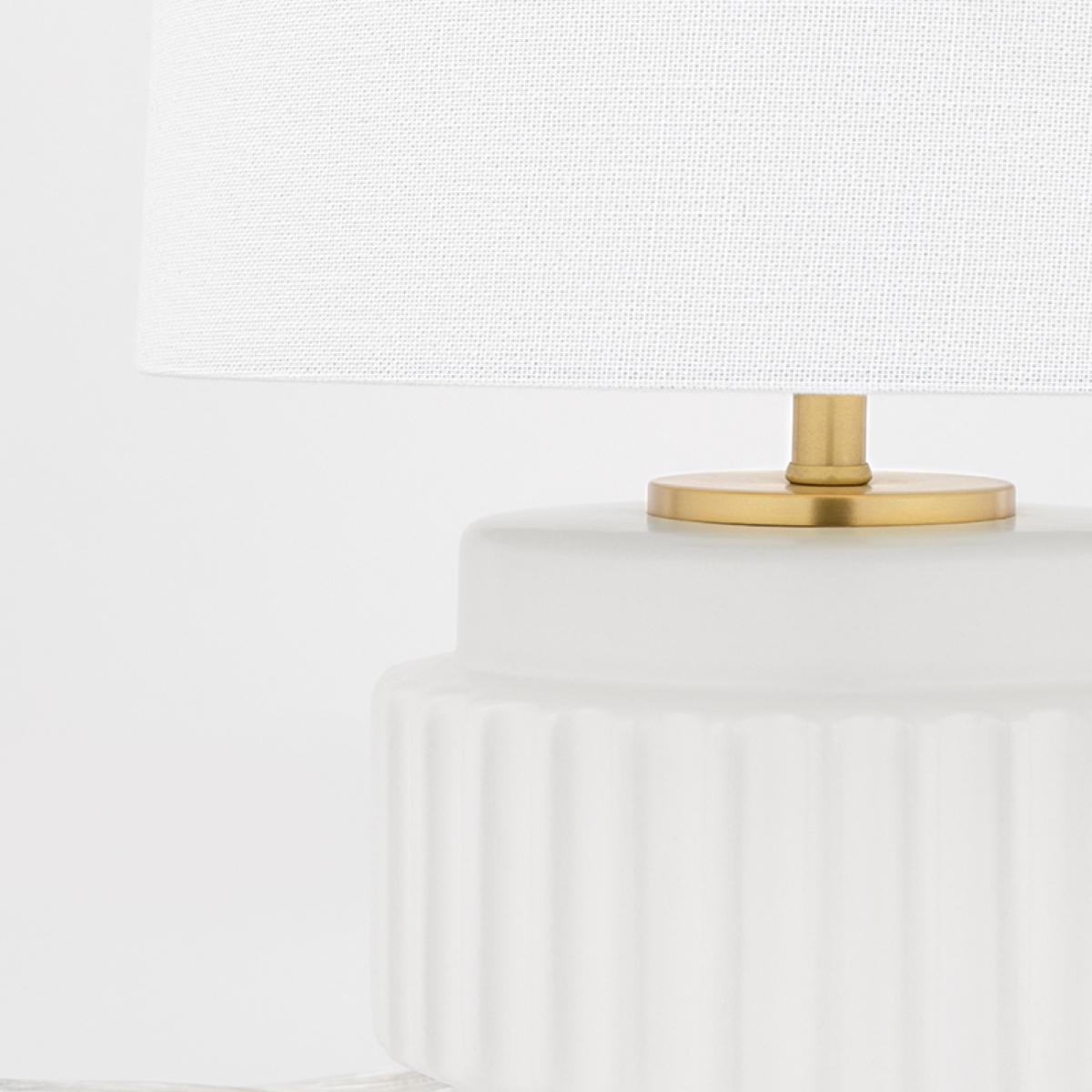 Kalani Table Lamp with Brass Accents