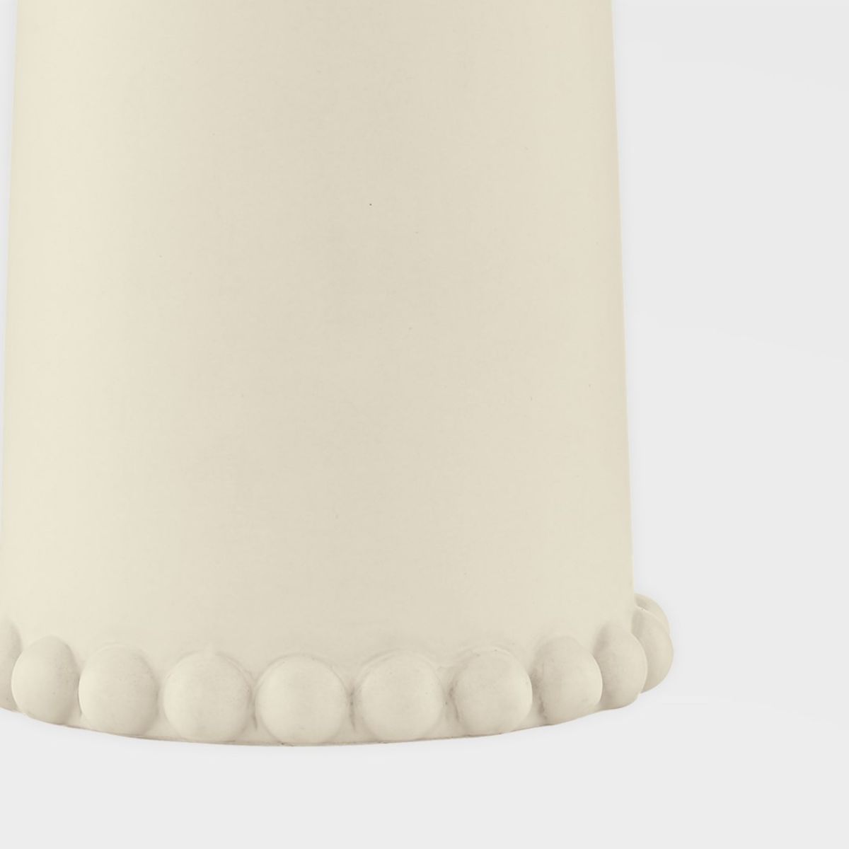 Rhea Table Lamp Ceramic Antique Ivory with Aged Brass Accents - Bees Lighting