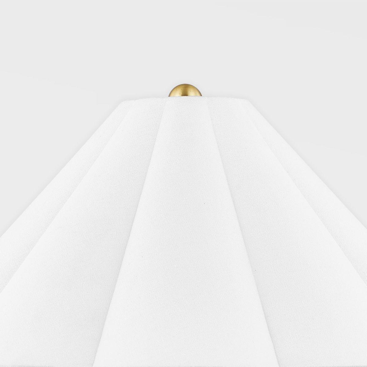 Alana 2 Lights Table Lamp Ceramic Antique Ivory with Aged Brass Accents - Bees Lighting