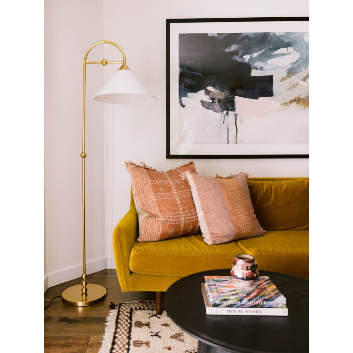 Sang Floor Lamp Aged Brass Finish - Bees Lighting