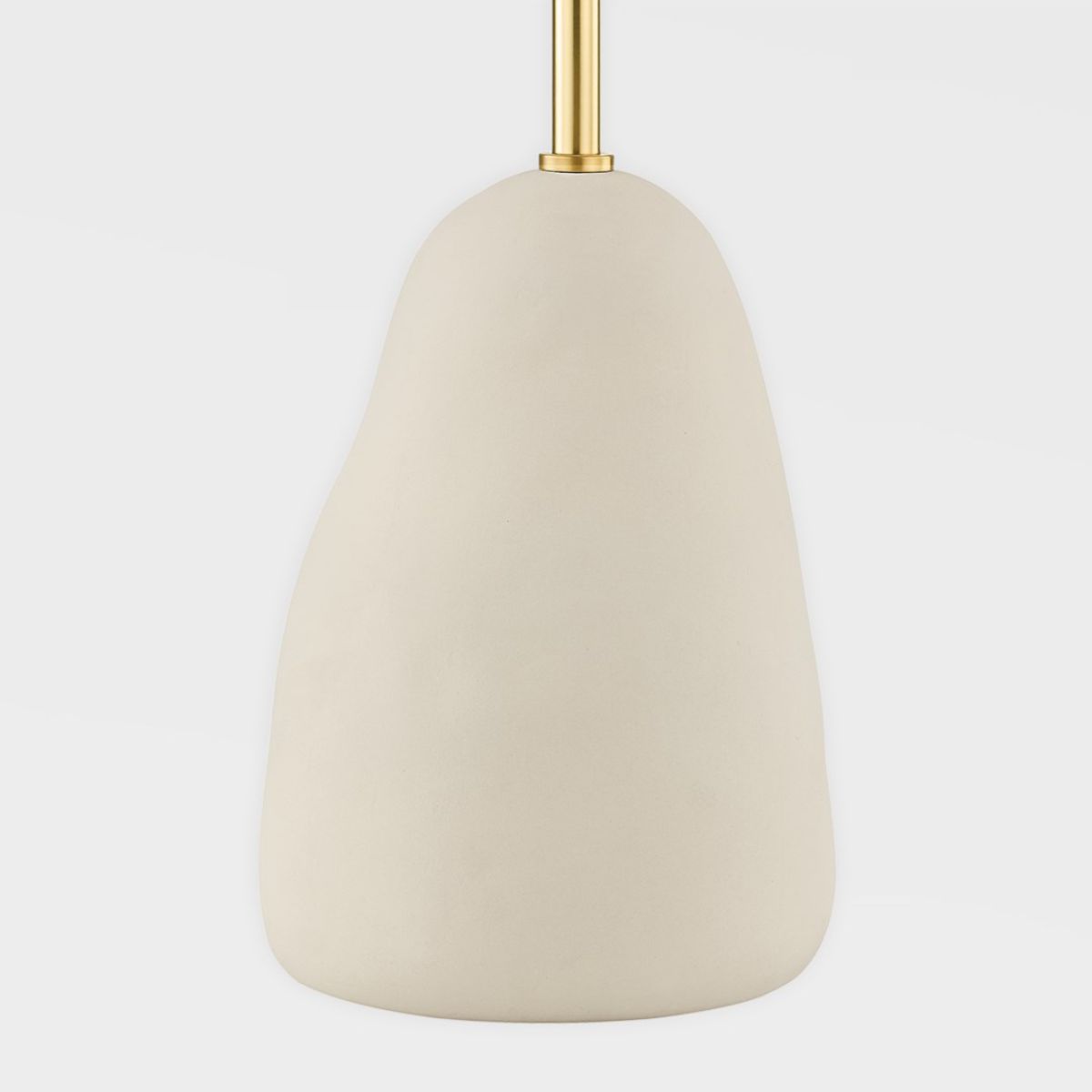 Maia 2 Lights Table Lamp Ceramic Textured Beige and Aged Brass Accents - Bees Lighting
