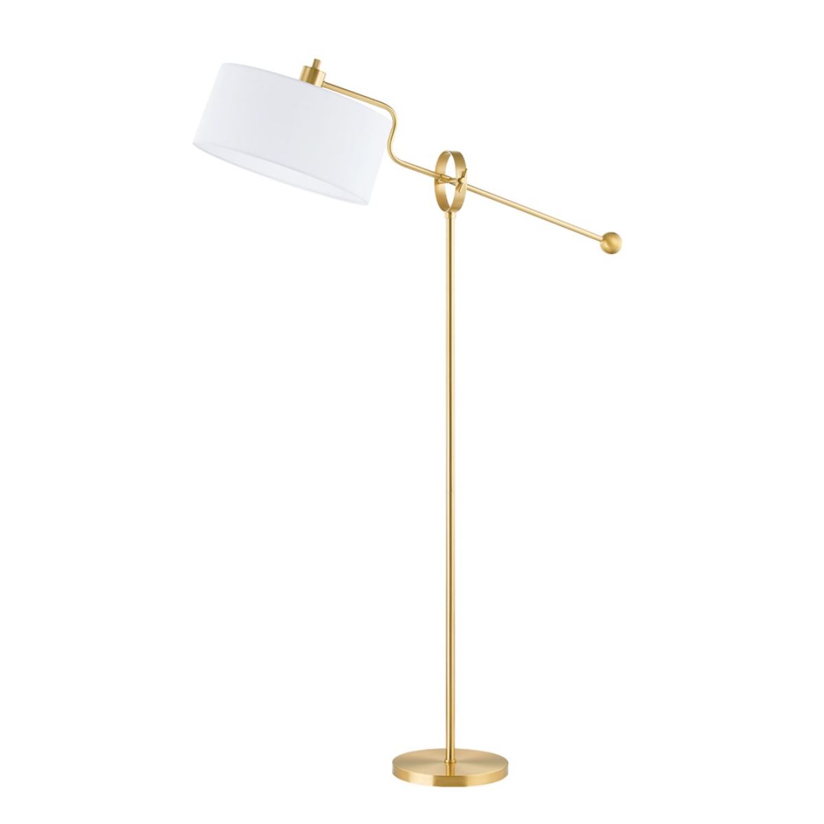 Libby Floor Lamp Aged Brass Finish - Bees Lighting