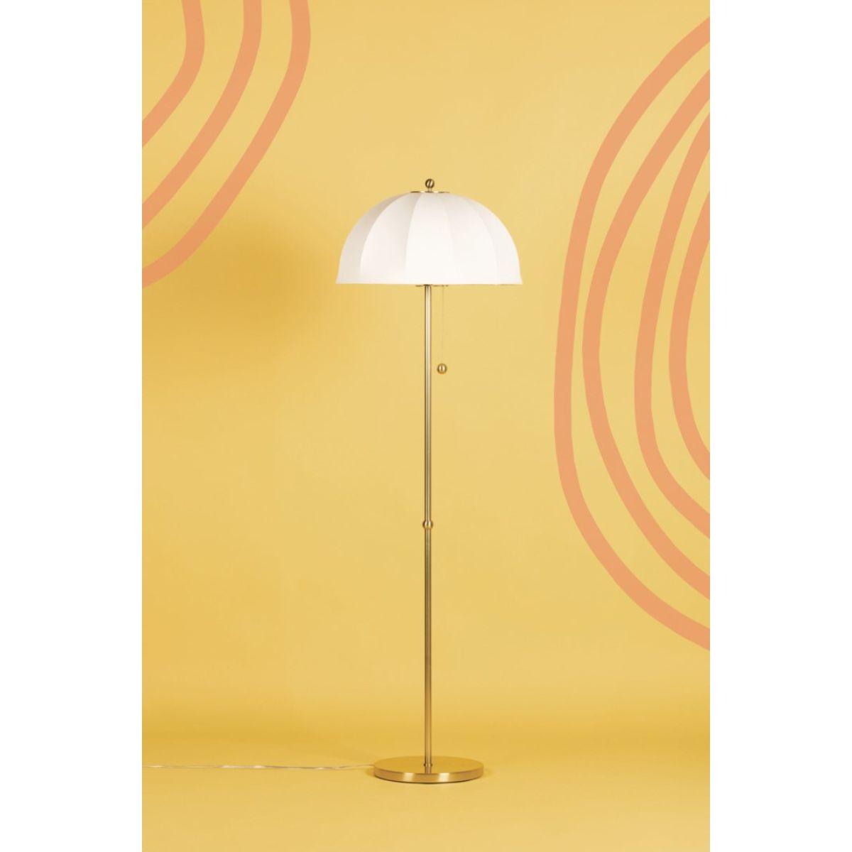 Meshelle Floor Lamp Aged Brass Finish