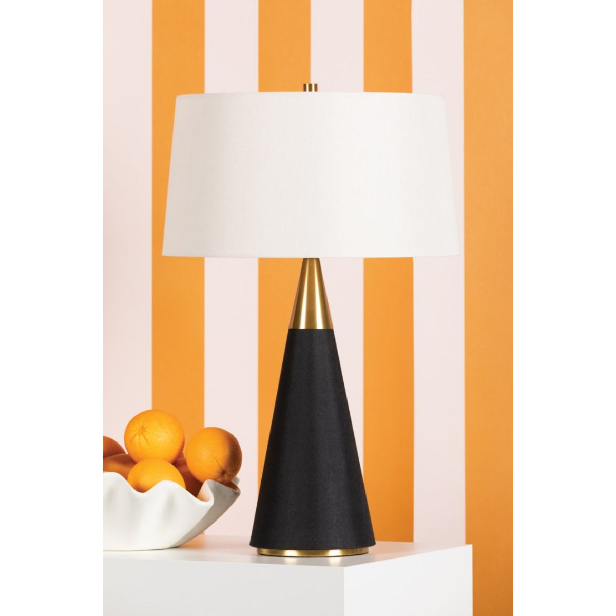 Jen Table Lamp with Aged Brass Accents