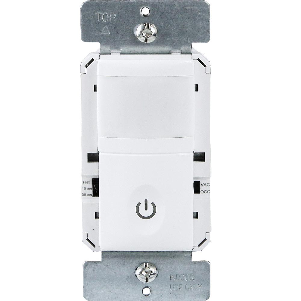 120V Occupancy/Vacancy Motion Sensor Light Switch Single Pole