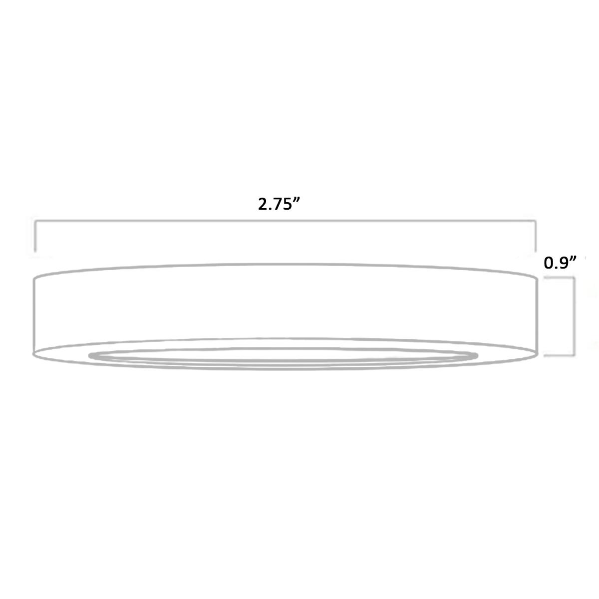 120V 3-CCT LED Puck Light, 290Lm, Single Wire, 27K|30K|35K, Brushed Nickel