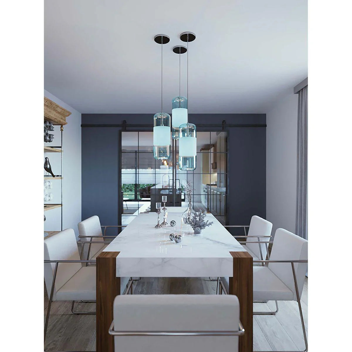 Hermosa 6" Pendant Light Satin Nickel - Bees Lighting