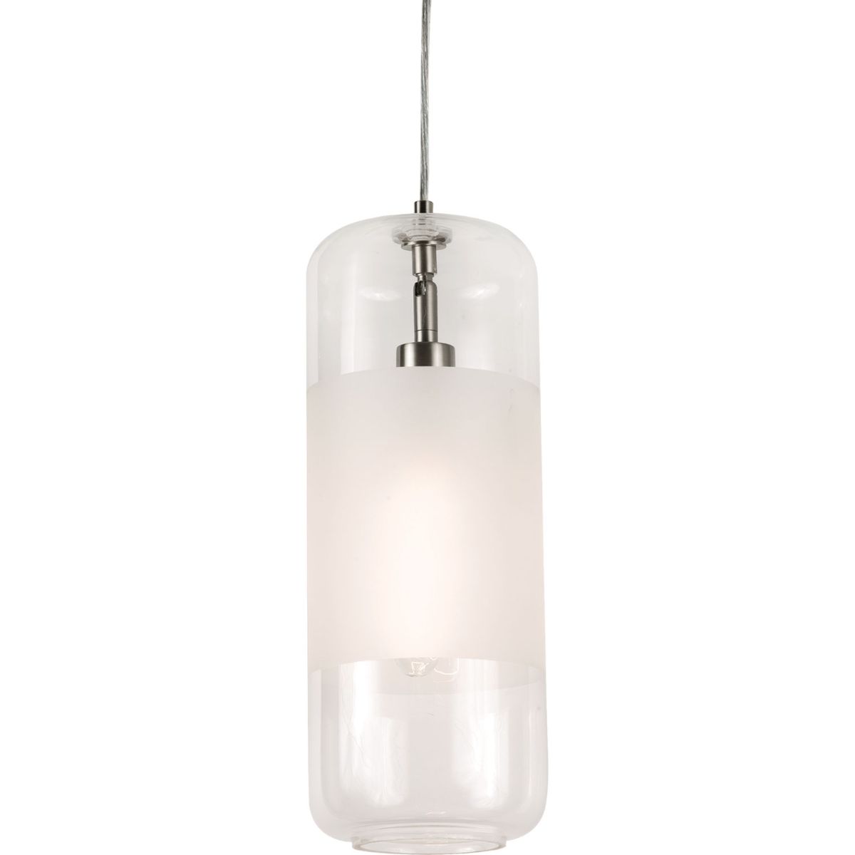 Hermosa 6 in. Pendant Light Satin Nickel finish with Clear shade - Bees Lighting