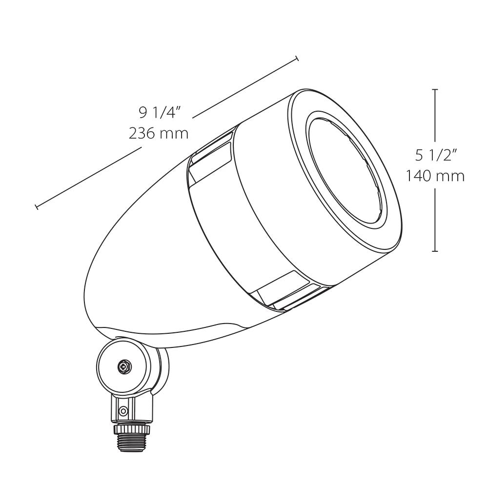 120V LED Bullet Spot Light, 5100K, Verde Green - Bees Lighting