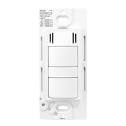 Humidity Based Fan Control with Light Switch 6A, 120V, White - Bees Lighting
