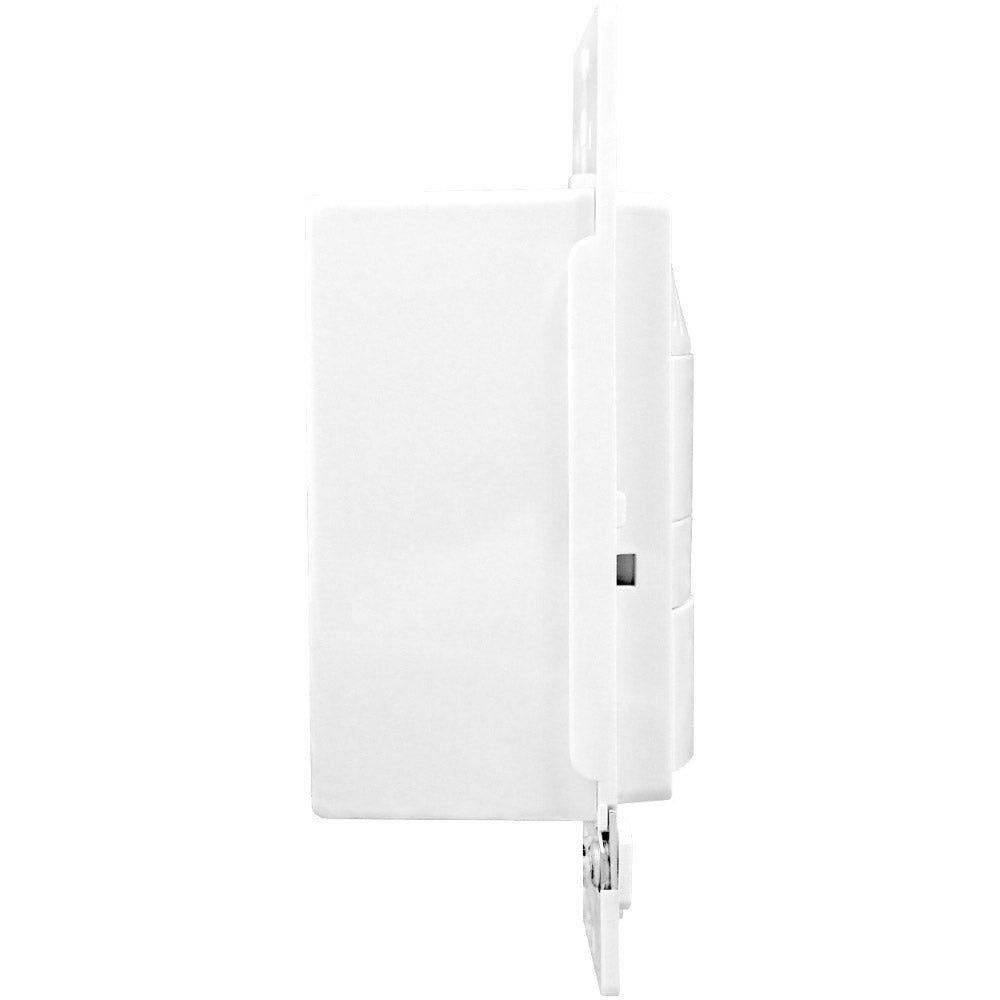 Humidity Based Fan Control with Light Switch 6A, 120V, White - Bees Lighting