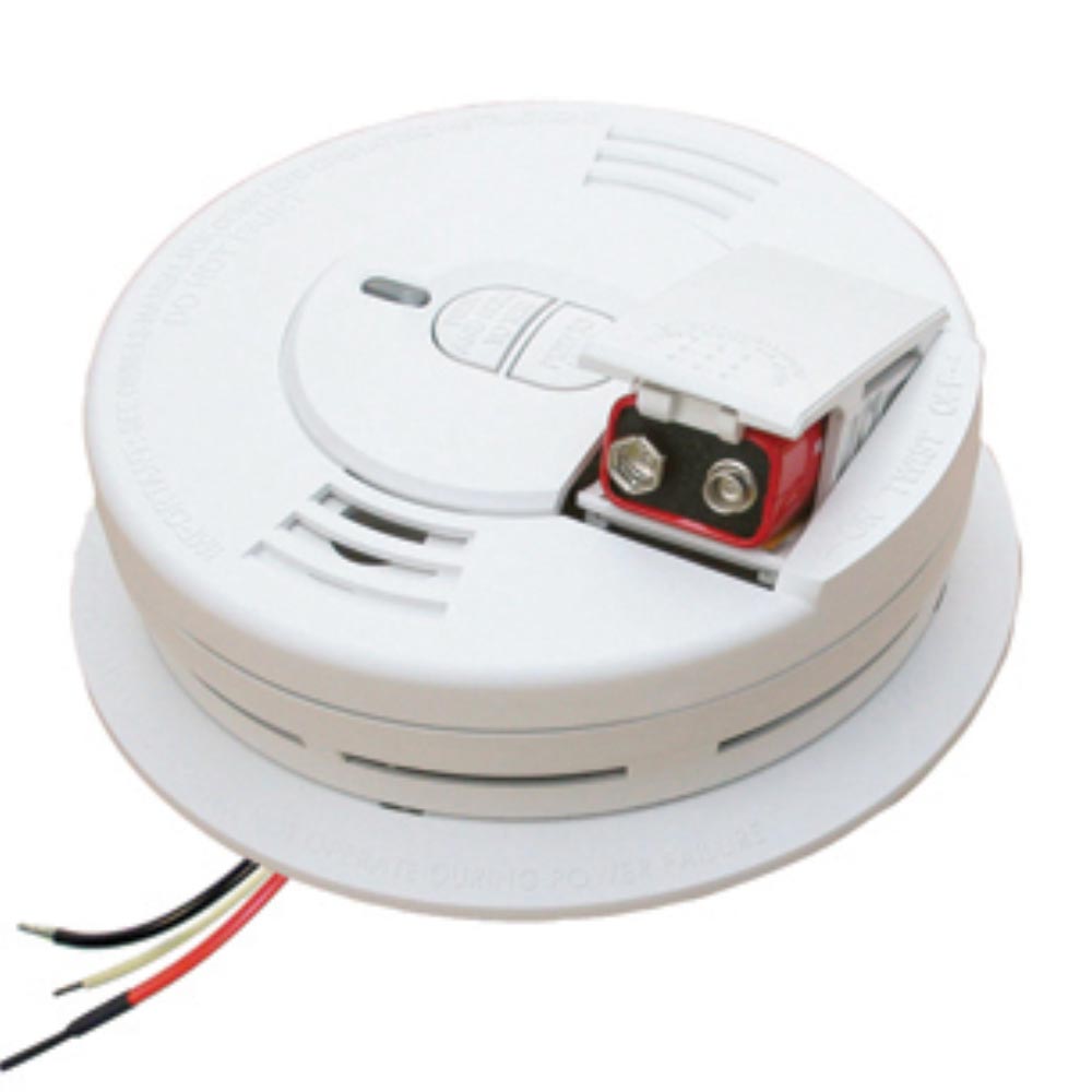 I12060 Smoke Detector Ionization Sensor Hardwired with 9V Battery - Bees Lighting