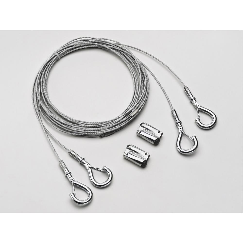Aircraft Cable 20' with Hook (one pair) - Bees Lighting