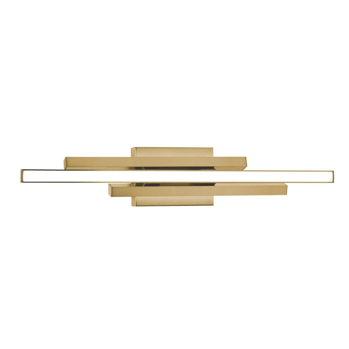 Indra 24 In. LED Bath Bar Satin Brass Finish - Bees Lighting