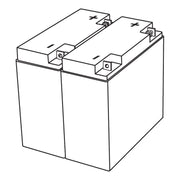 IIS Emergency Inverter Battery Only, 125 Watts or 250 Watts Output - Bees Lighting