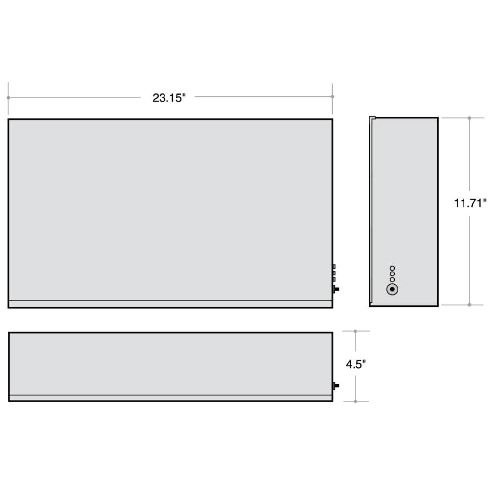 125 Watts High Efficiency Stand-alone Emergency Inverter, 120-277V, Includes The Electronic Enclosure Without Batteries