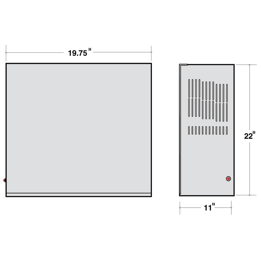 550 Watts High Efficiency Stand-alone Emergency Inverter, 120-277V, 0-10V Dimming, Includes The Electronic Enclosure Without Batteries