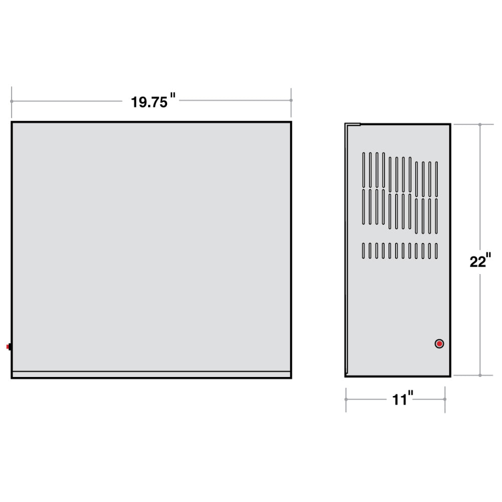 550 Watts Emergency Inverter, CA T20 Certified, 120-277VAC Output, Batteries Sold Separately - Bees Lighting