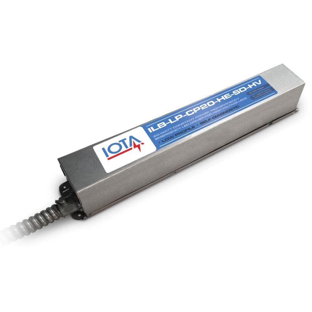 LED Emergency Drivers, 20 Watts, 55-200V DC High Voltage Output, Self-Diagnostic, Dual Flex - Bees Lighting