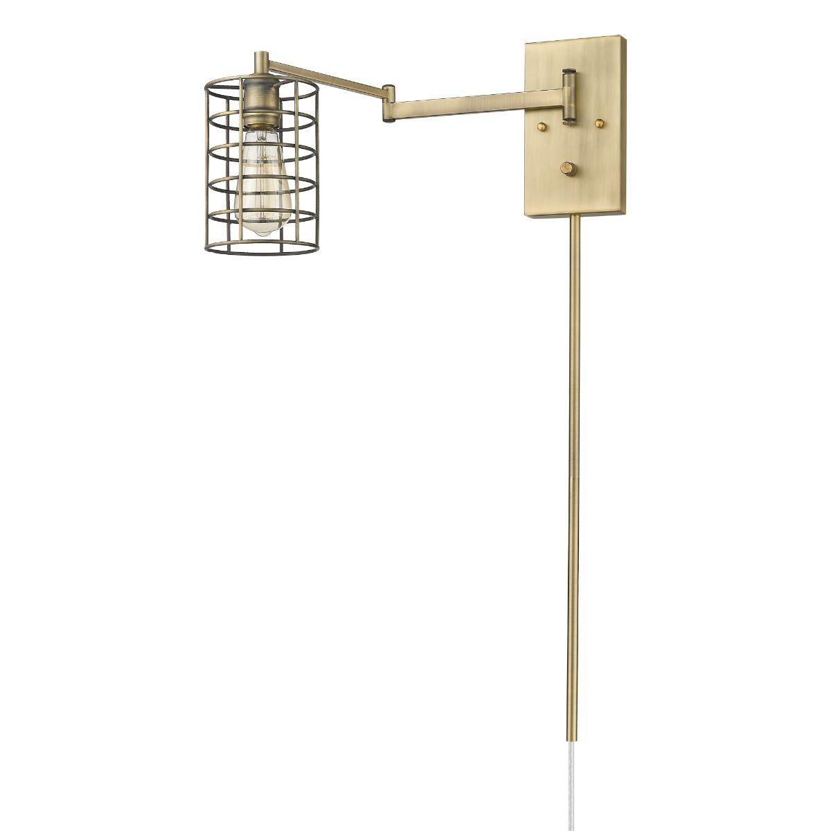 Jett 32 in. Plug In Swing Arm Wall Sconce - Bees Lighting