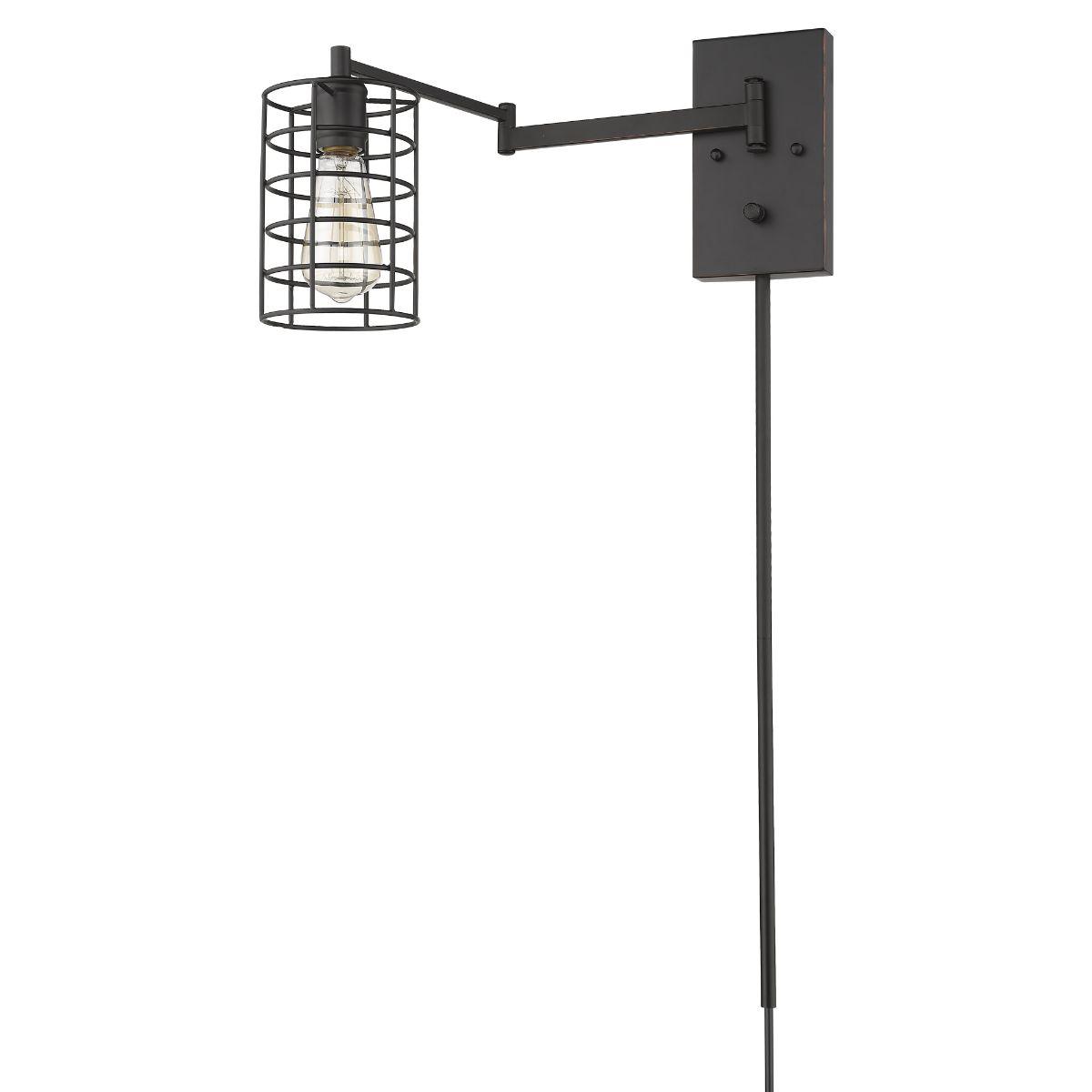 Jett 32 in. Plug In Swing Arm Wall Sconce - Bees Lighting