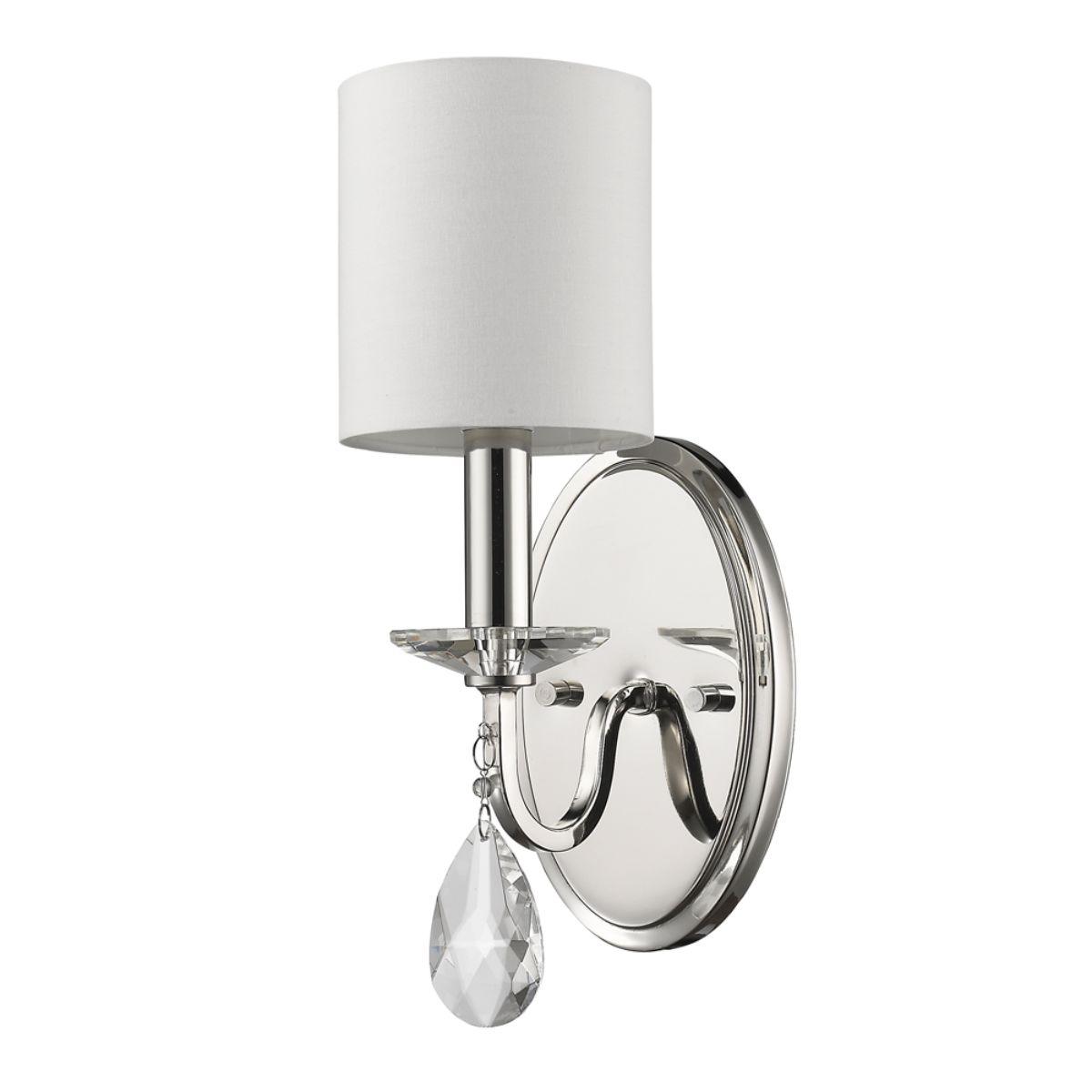 Lily 14 in. Armed Sconce Nickel Finish - Bees Lighting