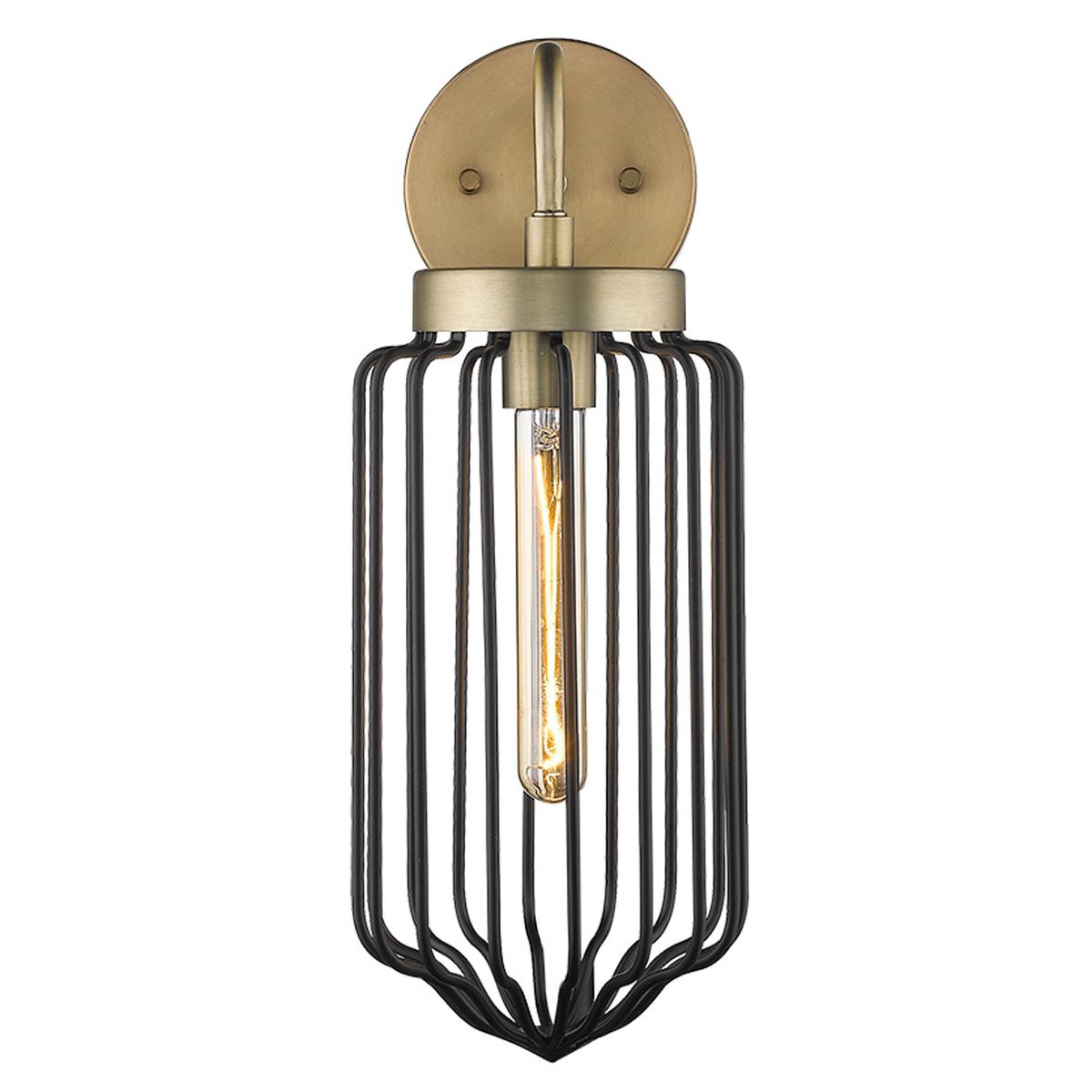 Reece 17 in. Armed Sconce Brass Finish - Bees Lighting