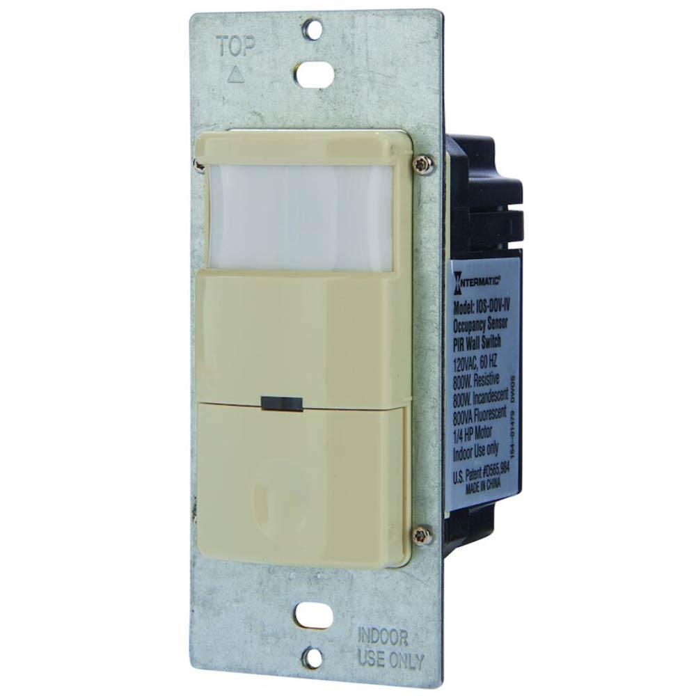 IOS Series 800-Watt In-Wall PIR Occupancy/Vacancy Sensor Switch Decorator 180-Degree Coverage