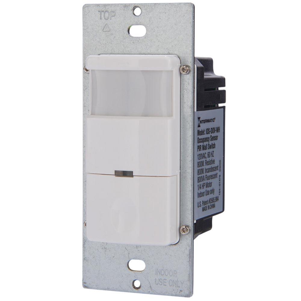 IOS Series 800-Watt In-Wall PIR Occupancy/Vacancy Sensor Switch Decorator 180-Degree Coverage