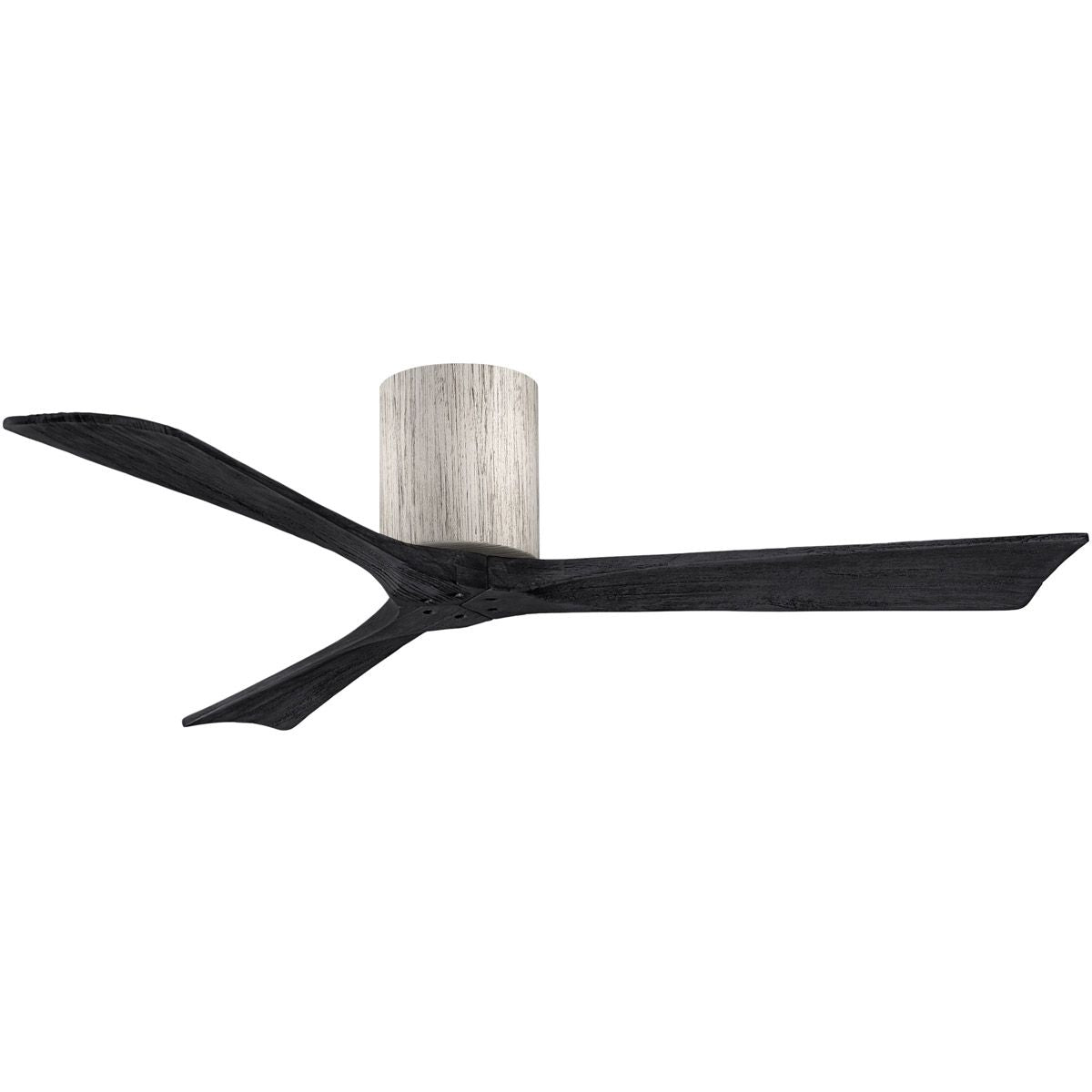 Irene 3-Blade 52 Inch Hugger Ceiling Fan with Remote, Barnwood with Matte Black Blades - Bees Lighting