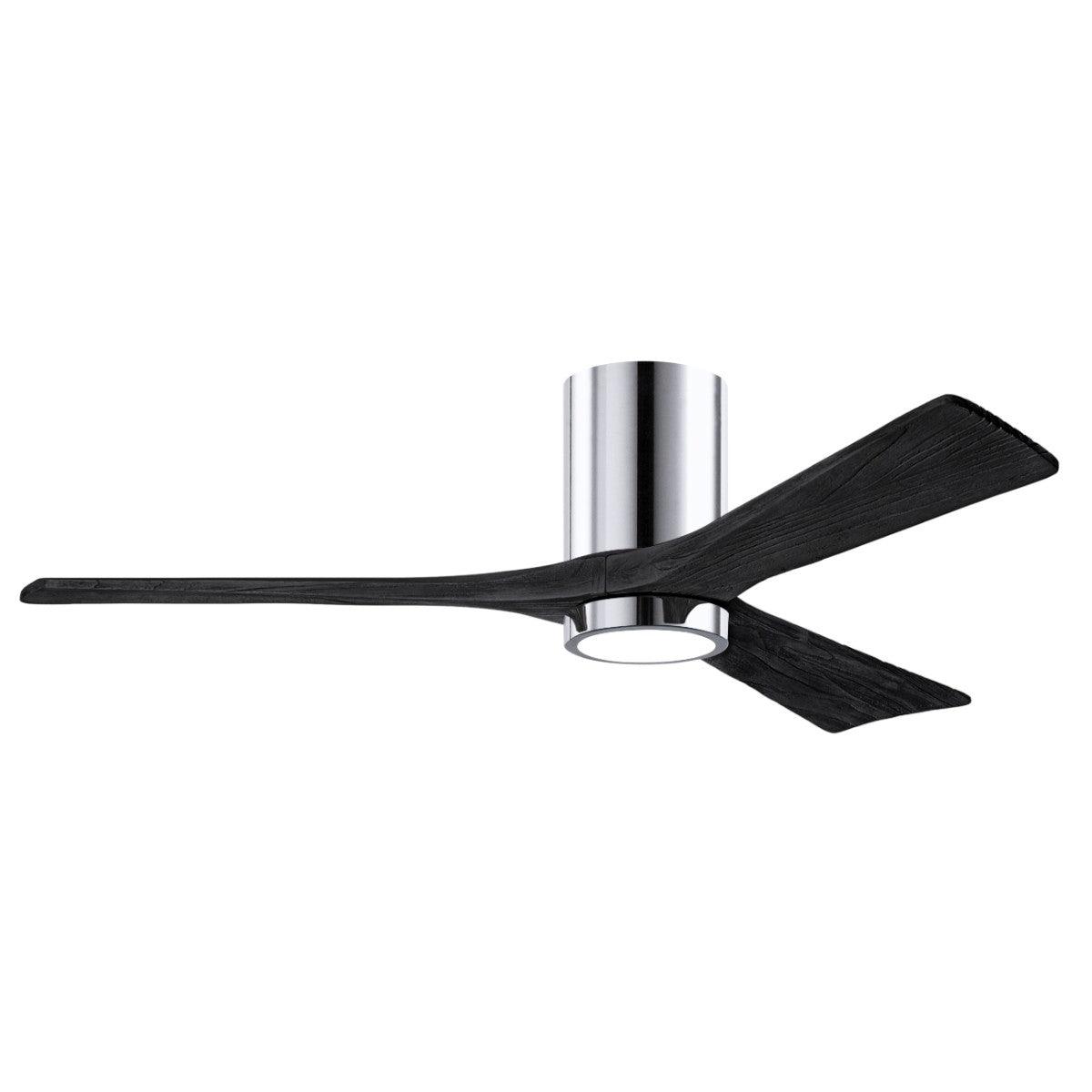 Irene 52 Inch Low Profile Outdoor Ceiling Fan With Light, Wall And Remote Control Included