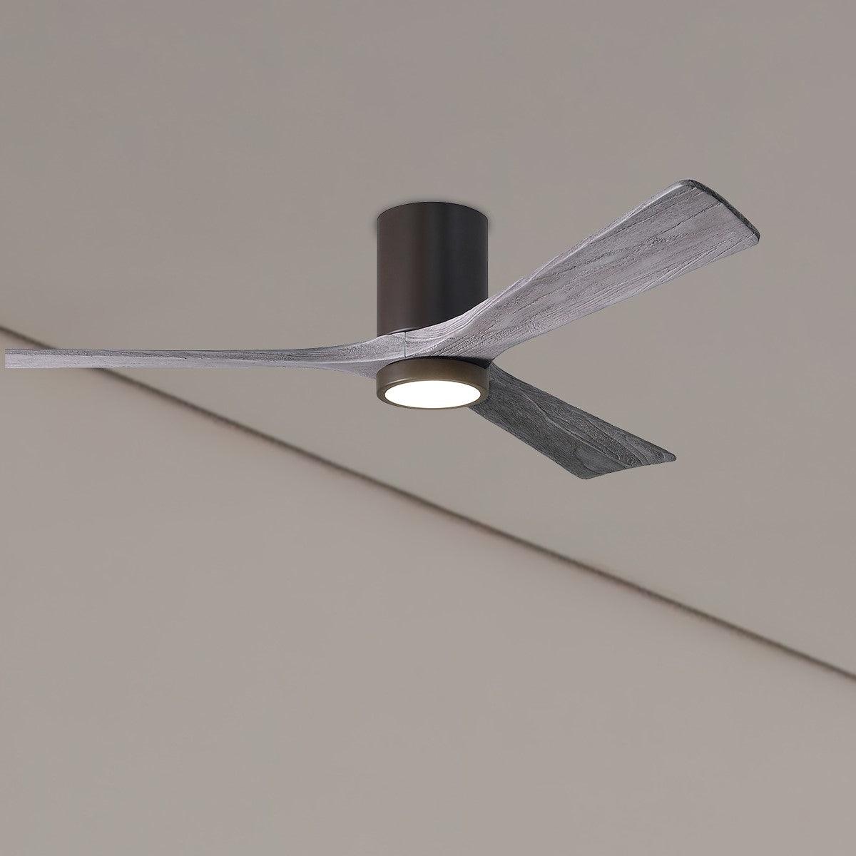 Irene 60 Inch Low Profile Outdoor Ceiling Fan With Light, Wall And Remote Control Included - Bees Lighting
