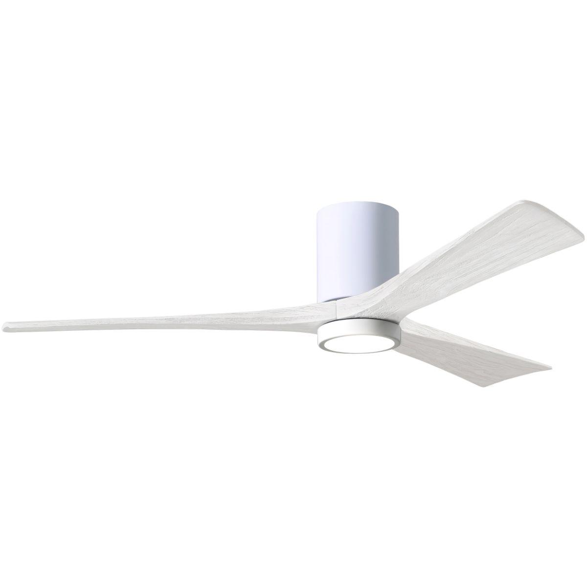 Irene 60 Inch Low Profile Outdoor Ceiling Fan With Light, Wall And Remote Control Included