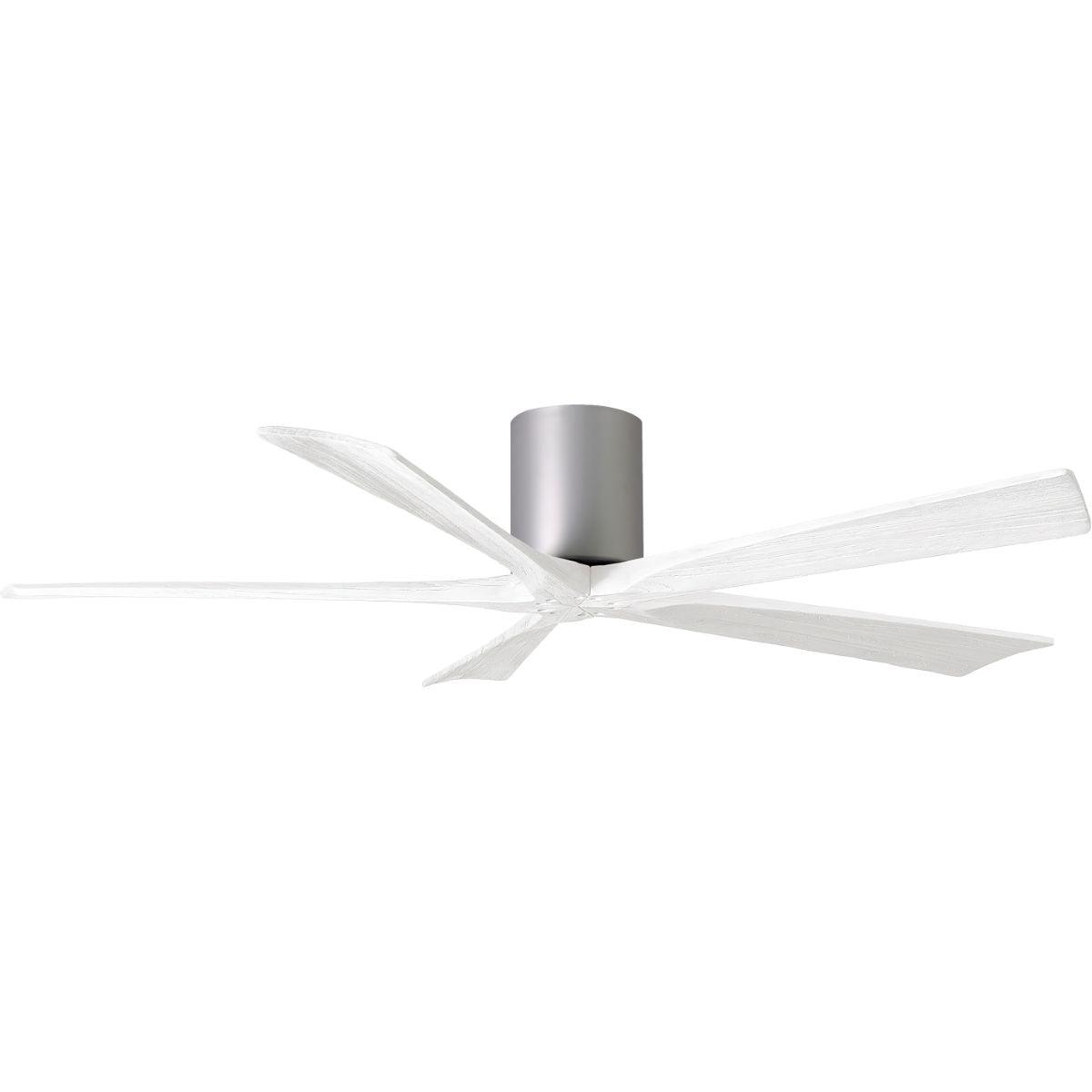 Irene 60 Inch 5 Blades Outdoor Low Profile Ceiling Fan With Remote And Wall Control