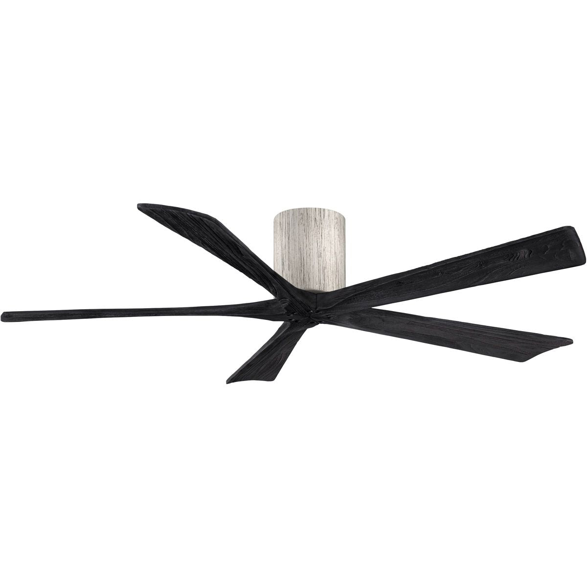 Irene 5-Blade 60 Inch Hugger Ceiling Fan with Remote, Barnwood tone with Matte Black Blades
