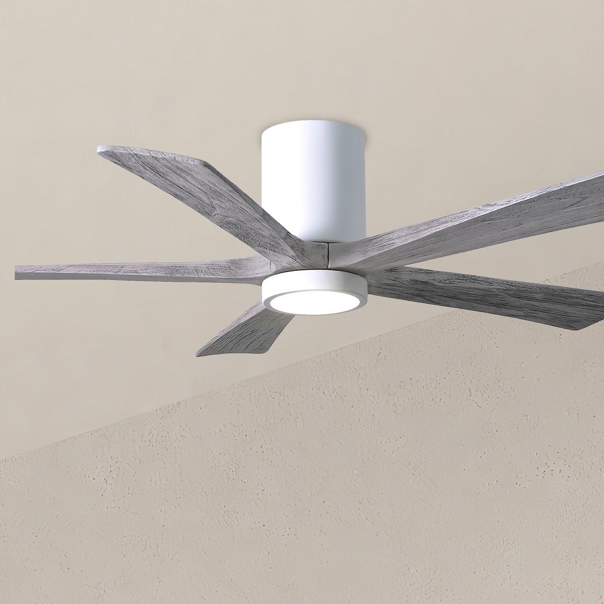 Irene 52 Inch Modern Outdoor Ceiling Fan With Light, Wall And Remote Control Included