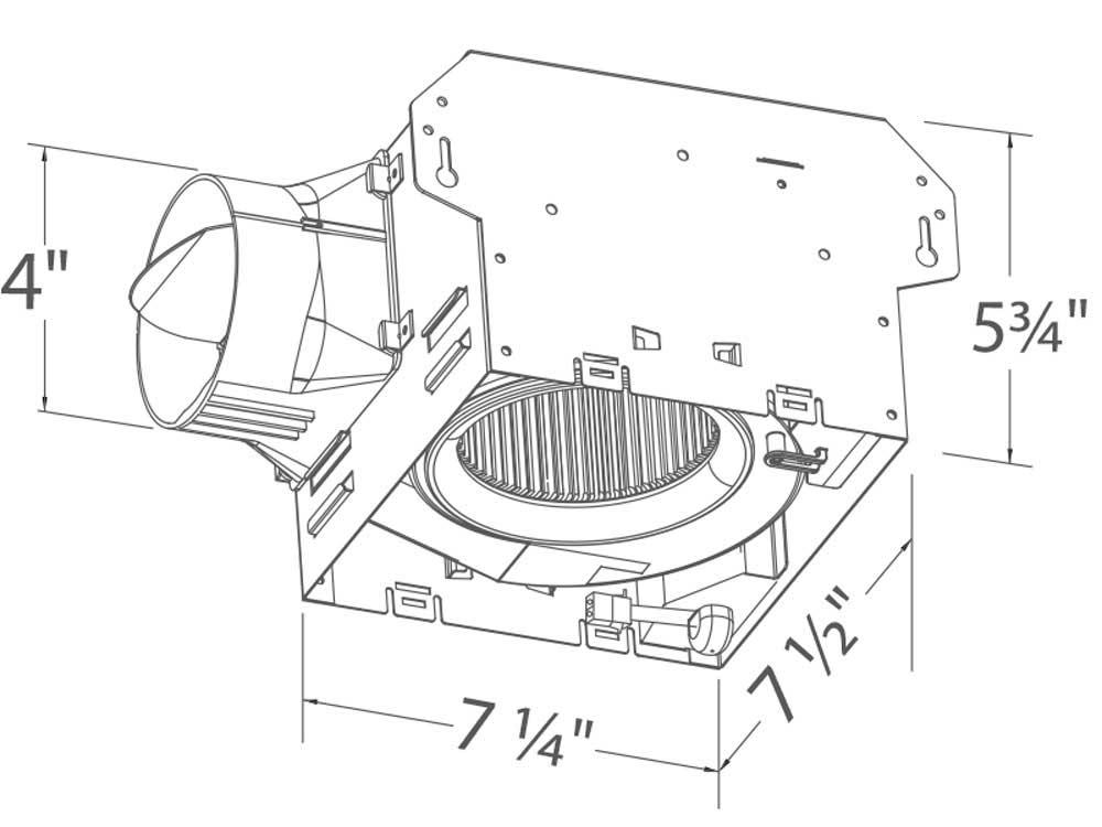 Delta BreezIntegrity 80 CFM Bathroom Exhaust Fan With Humidity Sensor