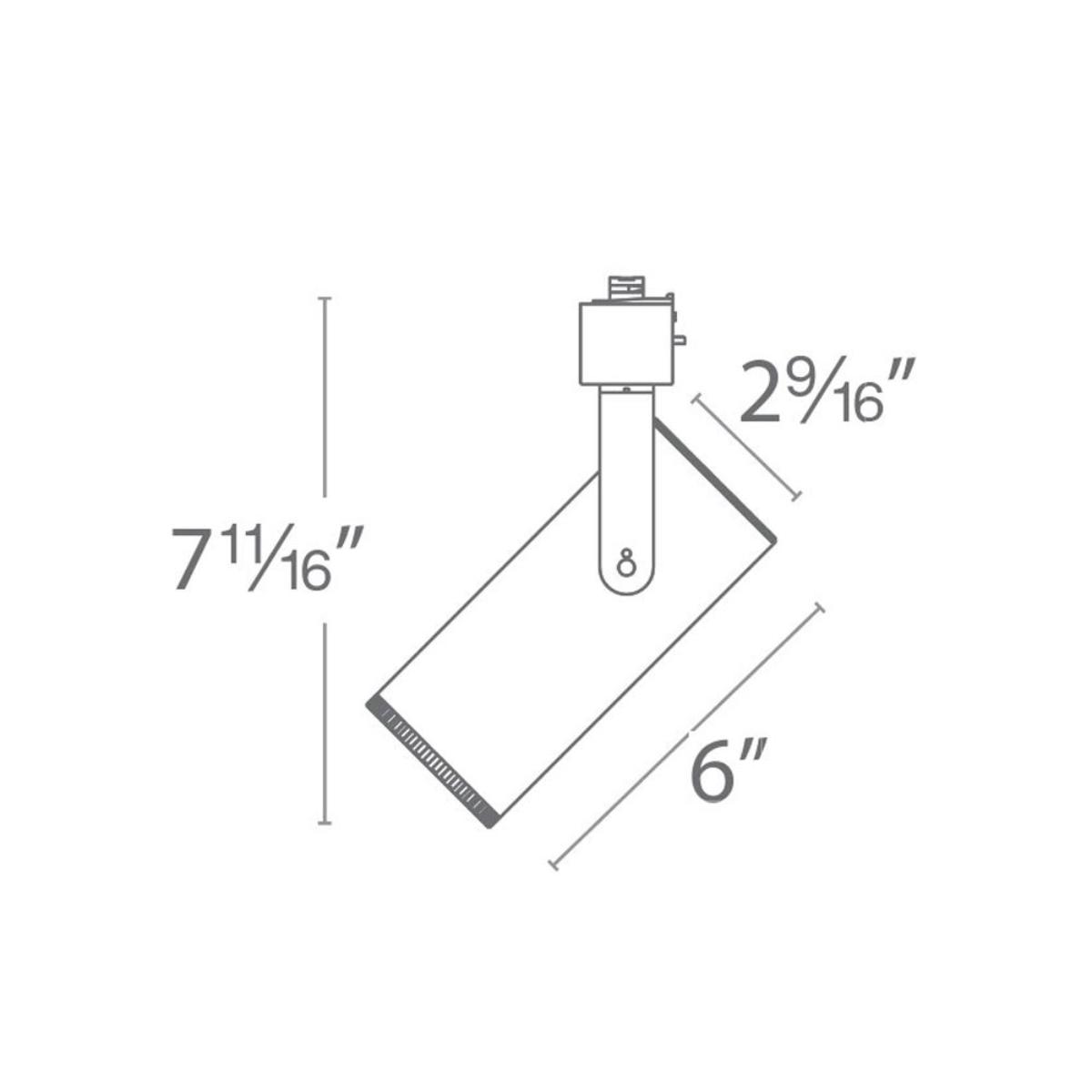 Silo X20, 20W LED Track Head, 1100 Lumens 3000K, Juno, Black - Bees Lighting